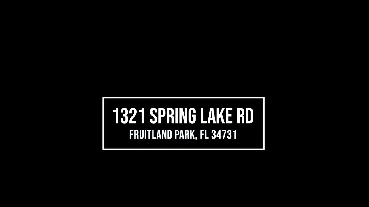 1321 SPRING LAKE ROAD, FRUITLAND PARK, Florida 34731