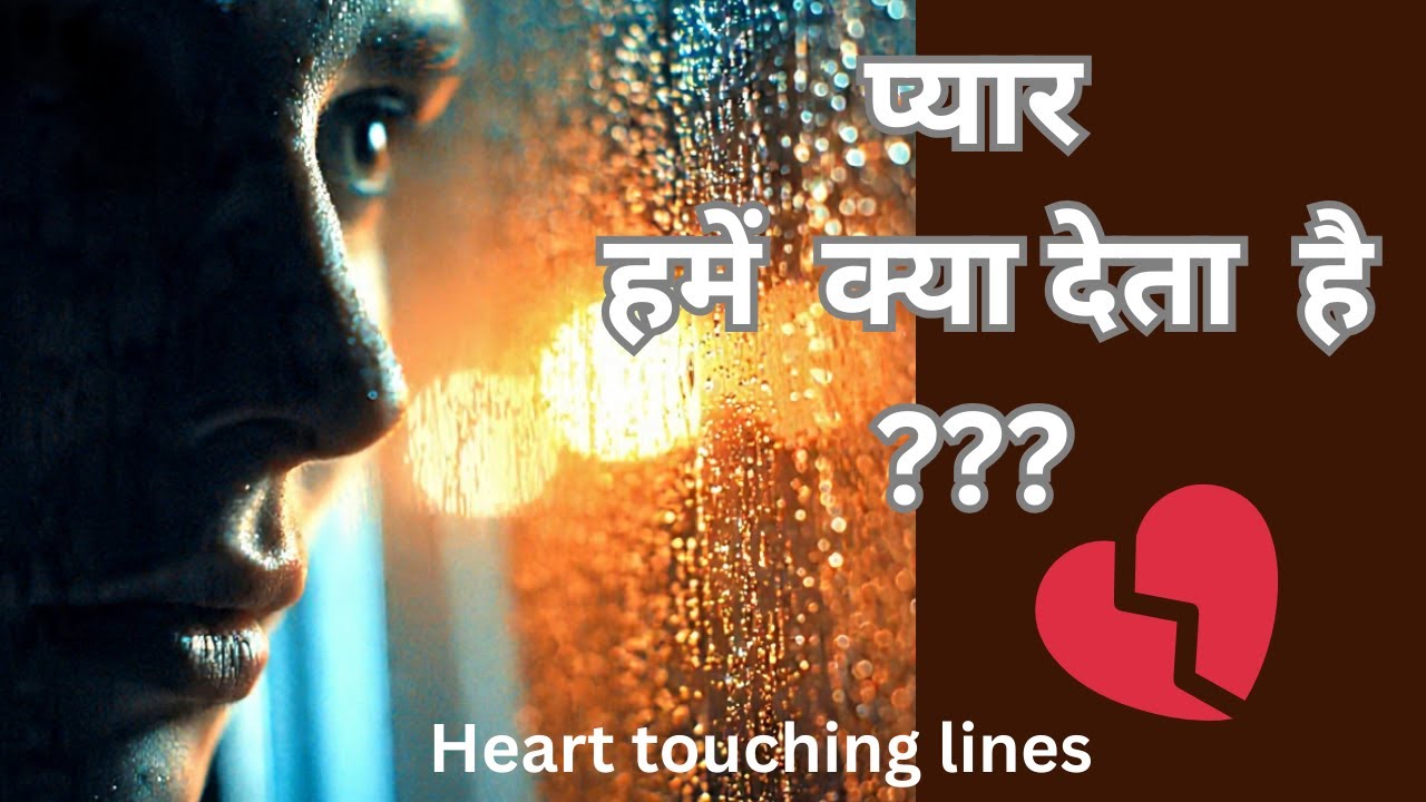 प्यार हमें क्या देता है |प्यार क्या होता है |heart touching lines |pyar ka video| motivation Hindi
