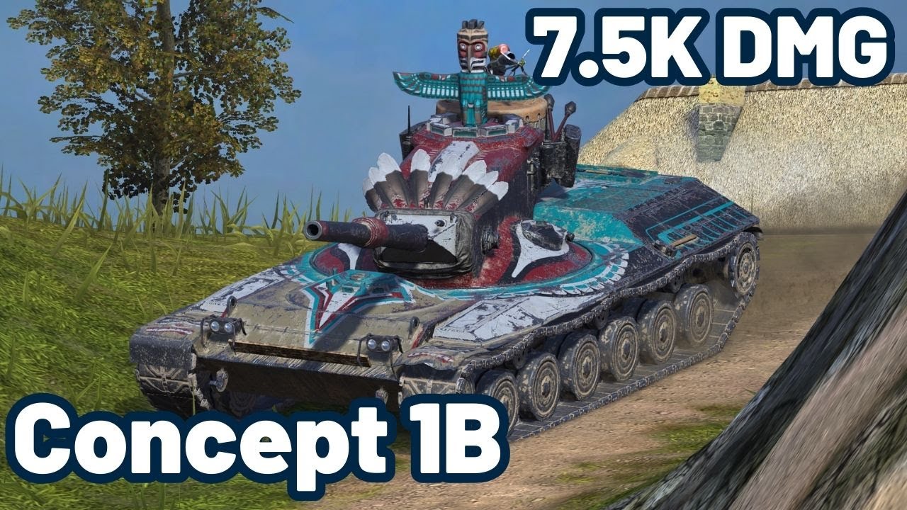 Concept 1B | 7.4K DAMAGE | 3 KILLS | WOT Blitz Pro Replays