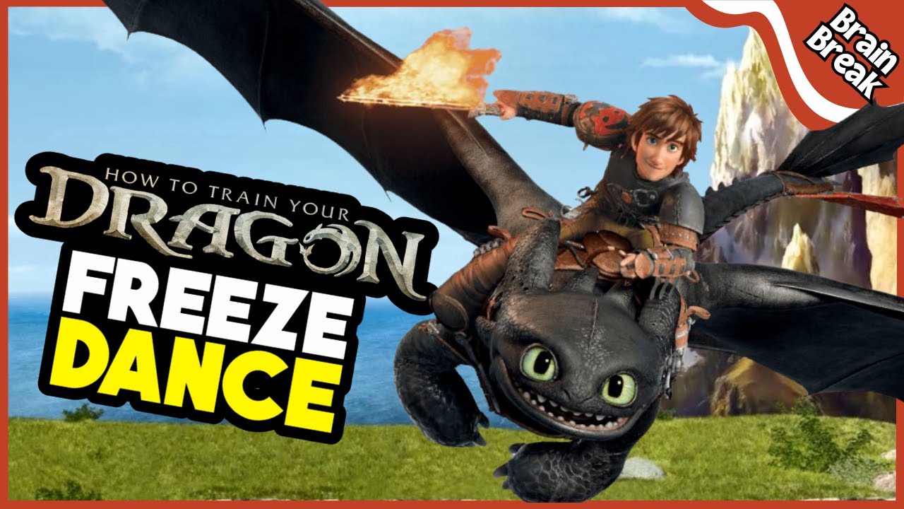 🔥 How to Train Your Dragon Freeze Dance | Back to School Brain Break for Kids | Exercise for Kids 🐉