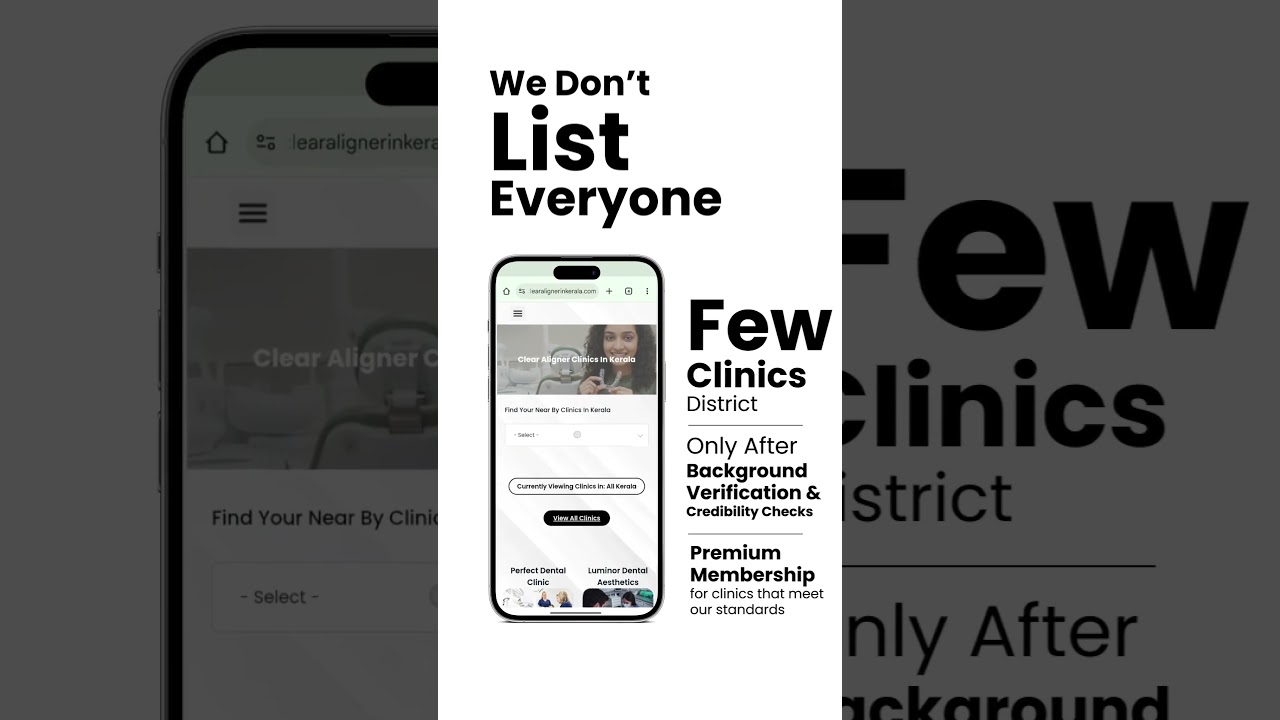 Clear Aligner Clinics in Kerala | Teeth Aligners | Clear Aligner Treatment in Kerala | Clear Aligner