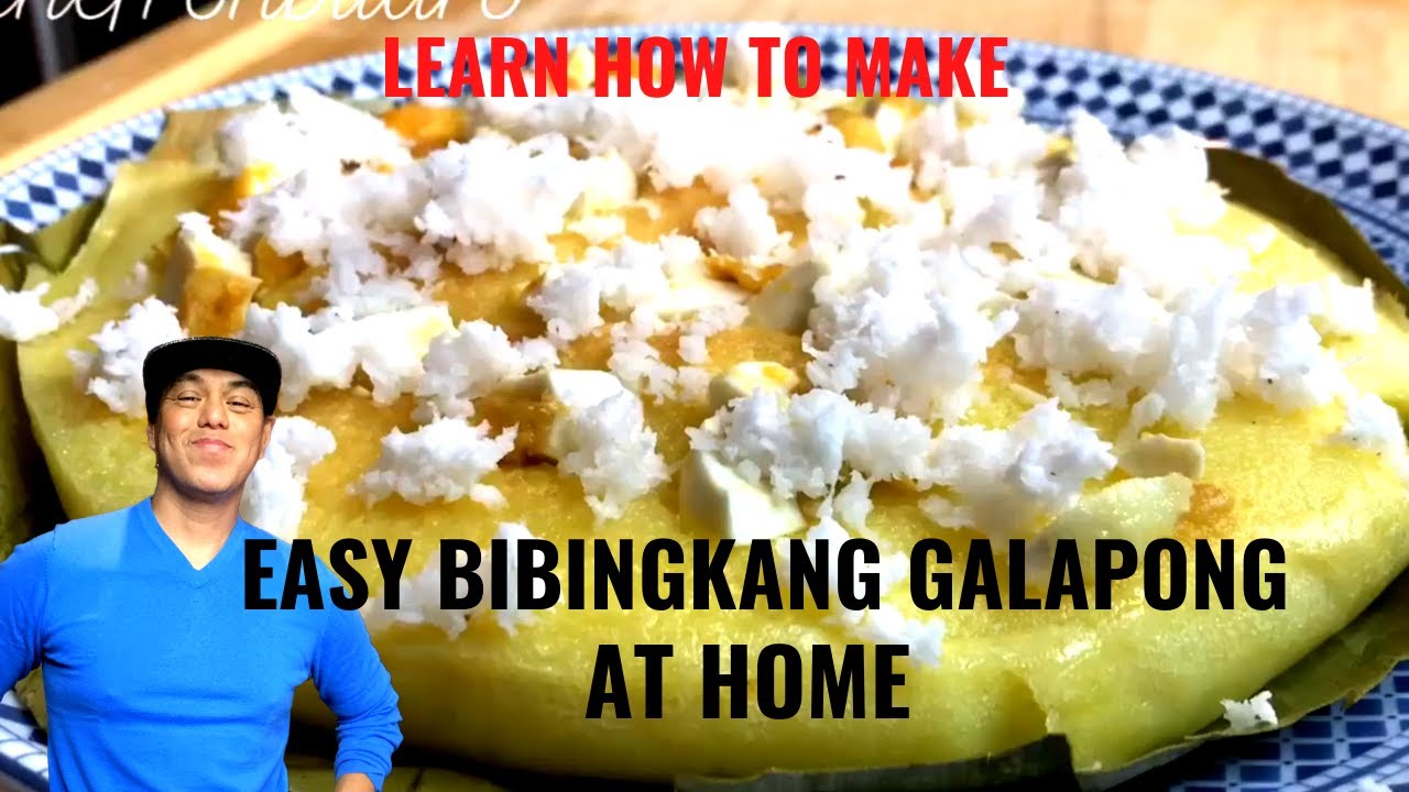 BIBINGKANG GALAPONG WITH SALTED EGGS (BAKED RICE CAKES WITH SALTED EGGS)