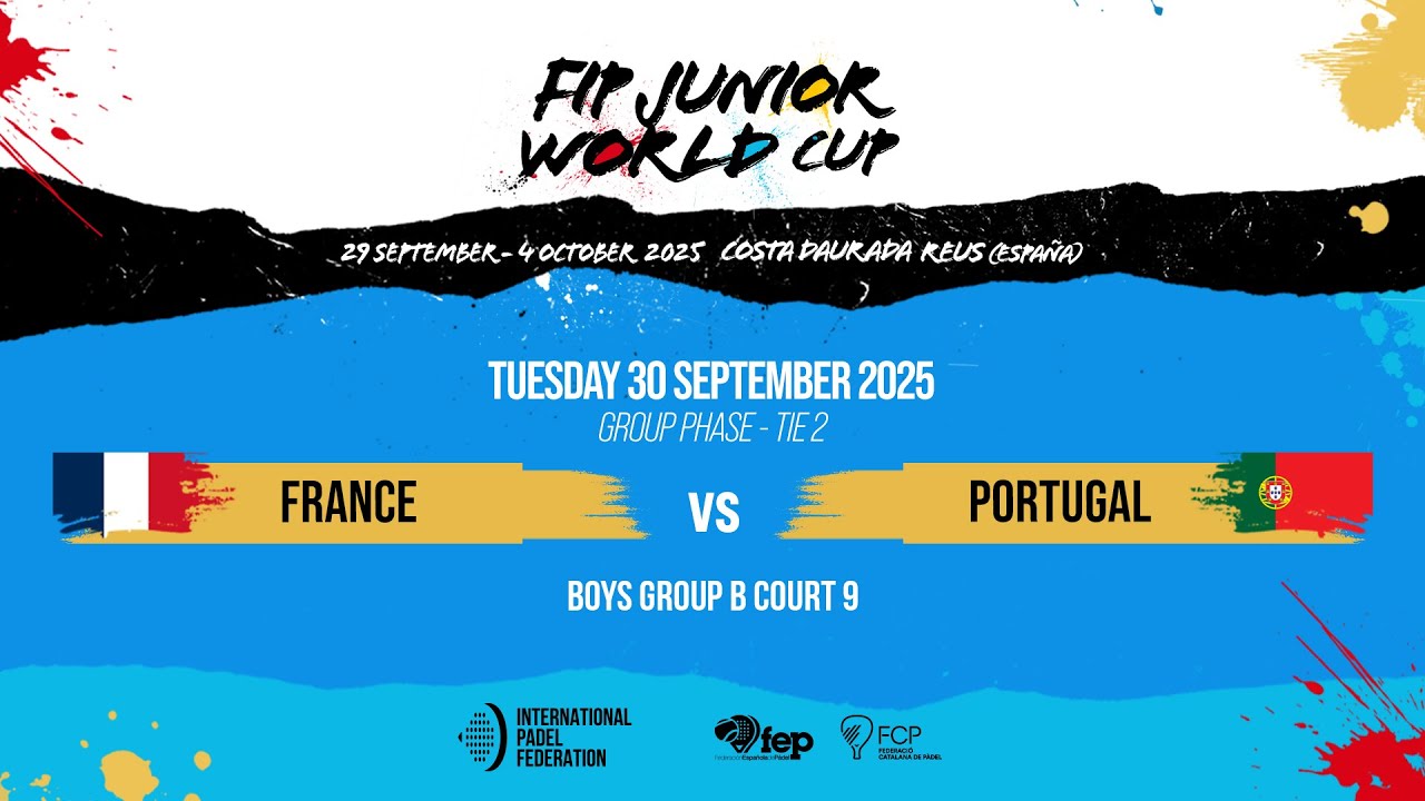 🇫🇷 FRANCE vs PORTUGAL 🇵🇹 - Boys - Group B - Group Phase - Tie 2 FIP JUNIOR WORLD CUP BY TEAMS 2025