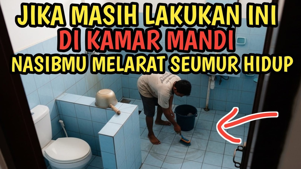 ASTAGHFIRULLOH !! 14 PANTANGAN DI KAMAR MANDI YANG DIAM-DIAM MEMBUAT HIDUP SUSAH TERUS