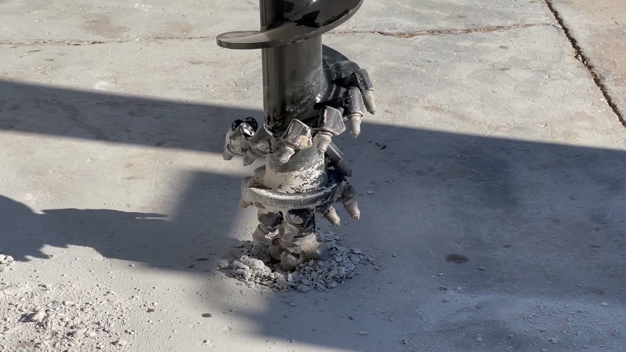 Aggressive Rock Auger test