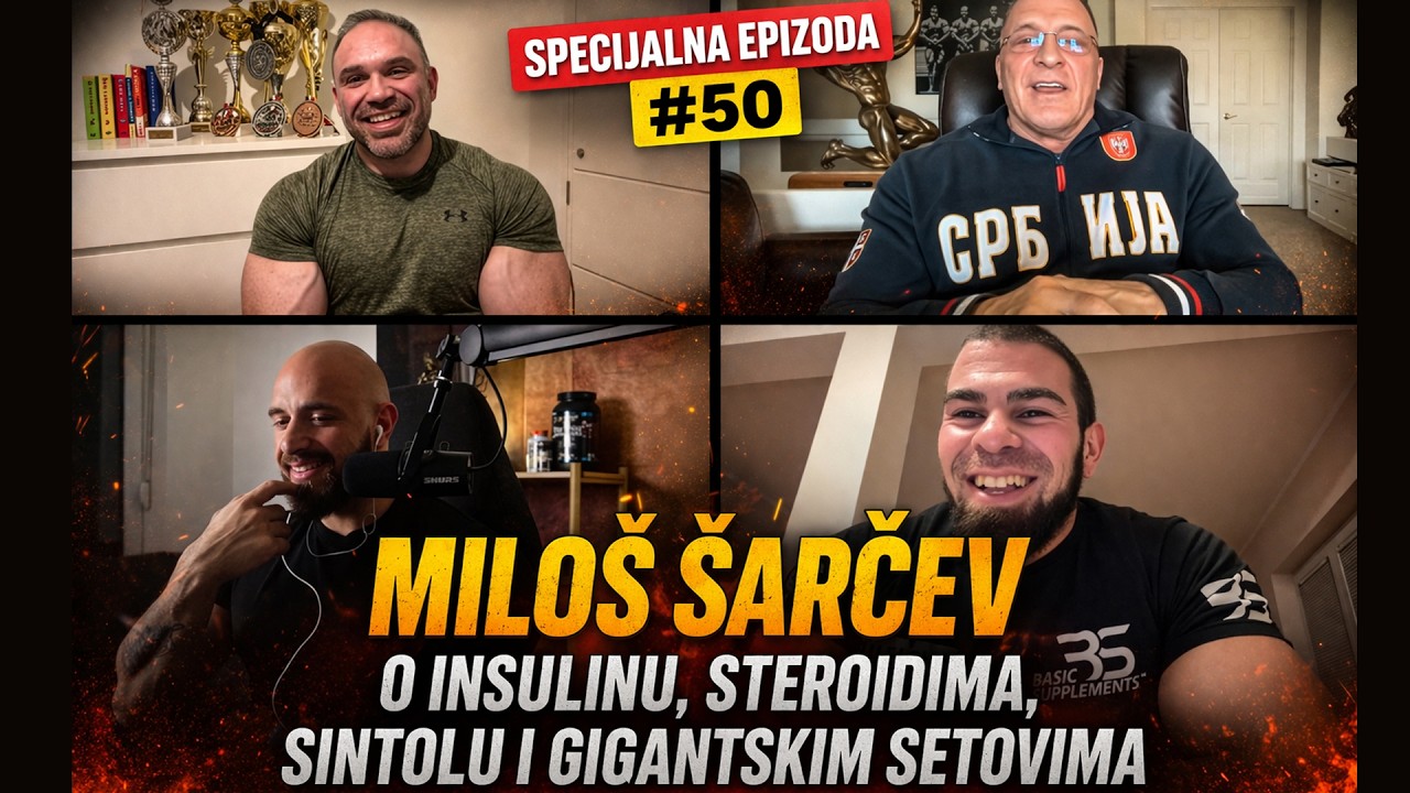 MILO&Scaron; &Scaron;ARČEV JE UZIMAO 60G KREATINA DNEVNO | Ivan Banjanac, Vuk Ranković & Du&scaron;an Belić