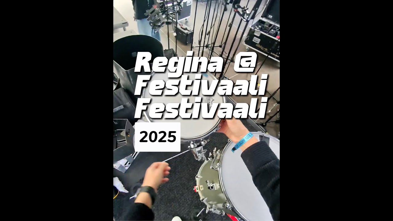 Mustavalkeaa drum cam // Regina @ Festivaali Festivaali 2025