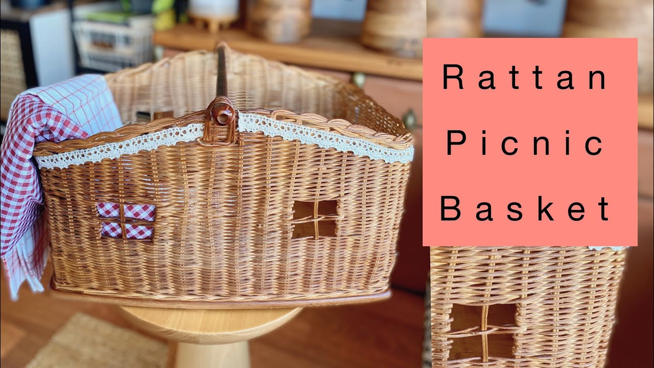 DIY Rattan Picnic Basket- Piknik sepetini kendimiz en kolay nasıl öreriz?