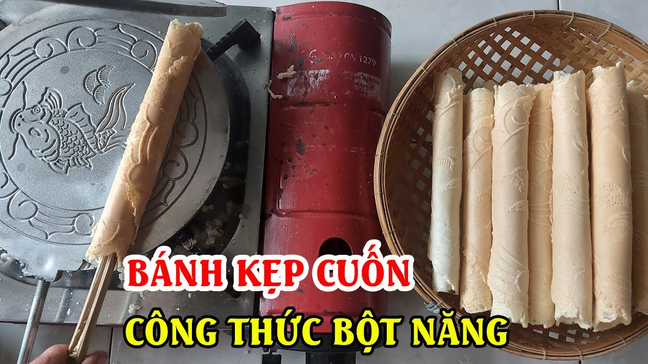 Bánh kẹp cuốn|cách làm bánh kẹp cuốn bằng bột năng bột gạo xốp#TRONGKHA-TV-CSCM