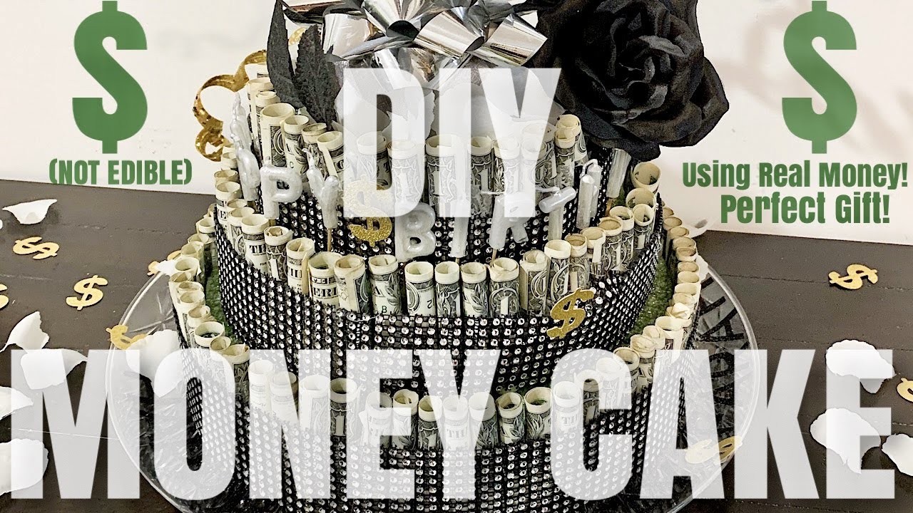 MONEY CAKE TUTORIAL | REAL MONEY CAKE DIY | PERFECT GIFT