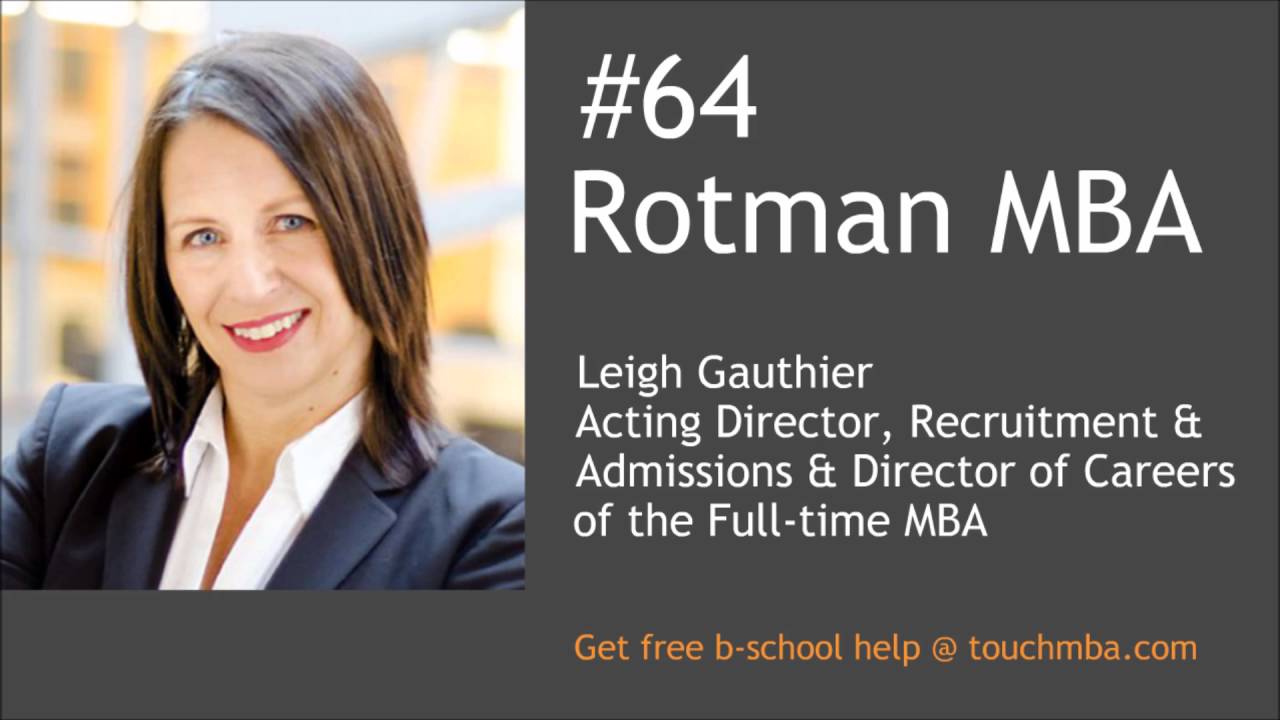 Интервью с Ли Готье в приёмную комиссию Rotman MBA — подкаст Touch MBA