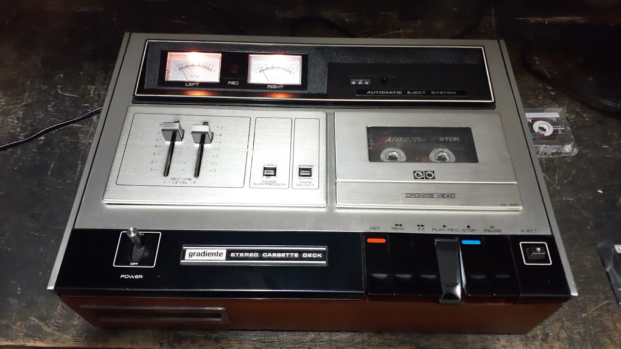 Tape Deck De Mesa Gradiente CD-1666 Reliquia 1974