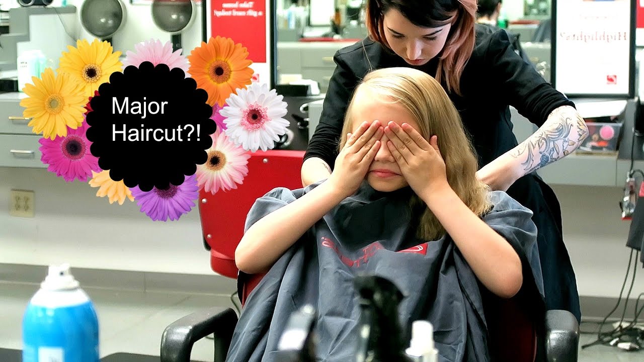 GIRL GETS MAJOR HAIRCUT!