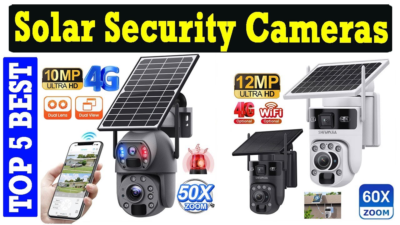 Top 5 Best Solar Security Cameras 2026 | Top 5 Best Solar Outdoor Security Camera 2026 On AliExpress