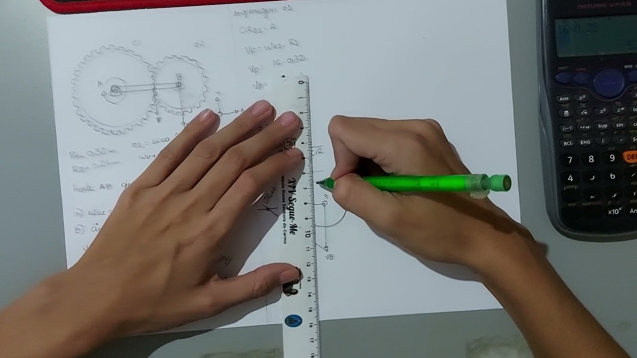 MECÂNICA - Movimento em torno do eixo fixo - CIR- Centro instantâneo de rotação - PARTE 1