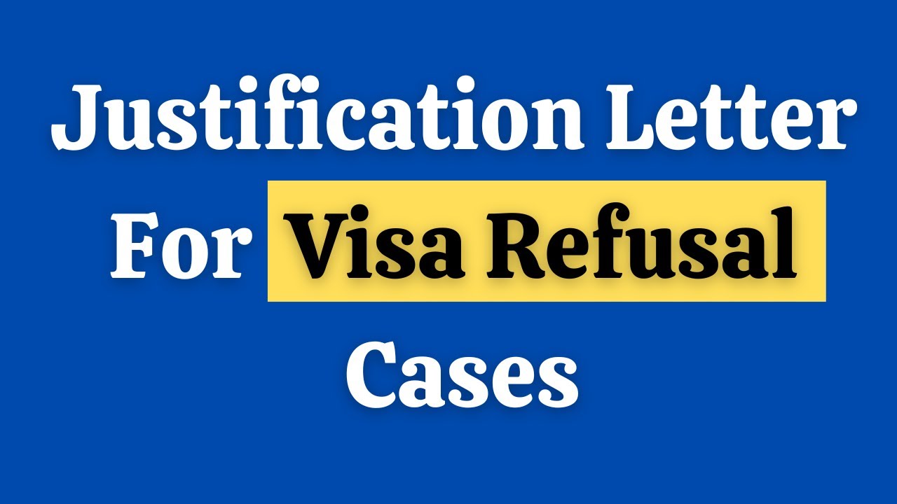 Refusal Justification Letter for Schengen Tourist Visa | Re-Apply Schengen Visa
