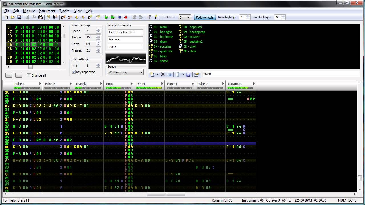 Castlevania Portrait of Ruin - Hail From the Past Famitracker Cover (8-bit)