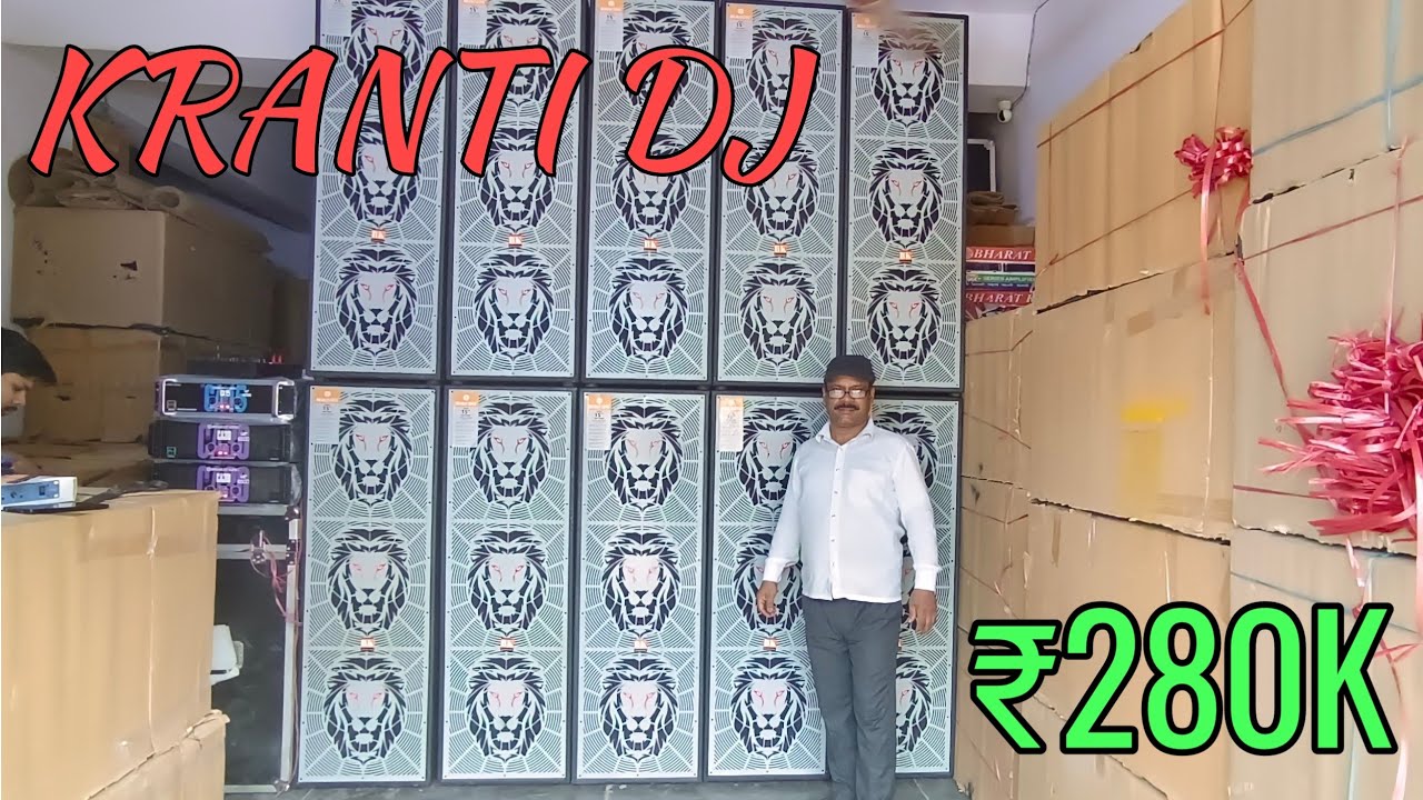 BHARAT ELECTRONICS KRANTI DJ 10 TRIPLE SPEAKER ECHO MIXER BASS KING SHER DJ