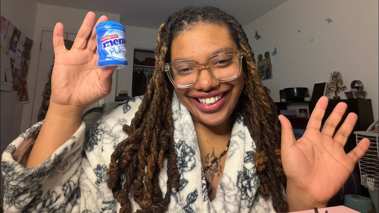 ASMR story time while chewing gum ￼