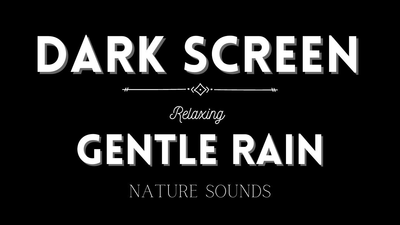 Rain Sounds for Deep Sleep 🌧️ Soothing Natural Night Rain | Black Screen No Ads 10 Hours