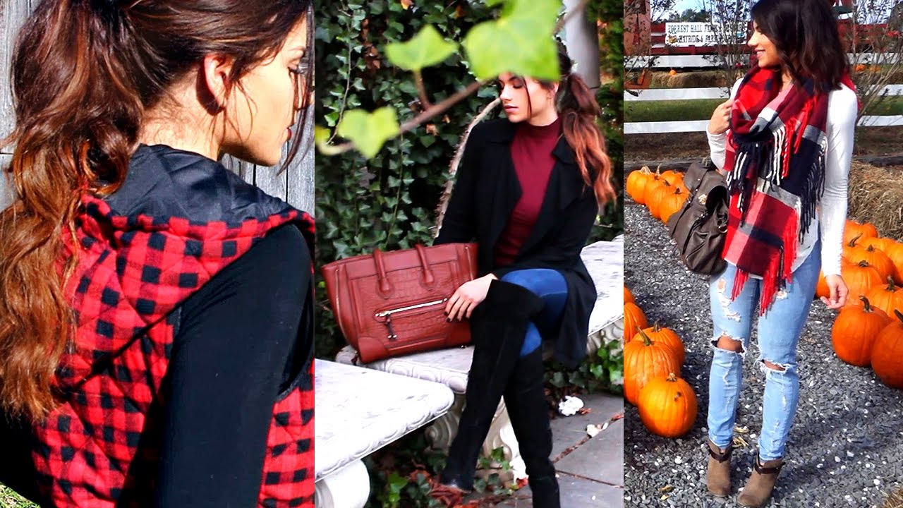 FALL FASHION OUTFITS & TRENDS | 3 CUTE FALL OUTFIT IDEAS 2016!