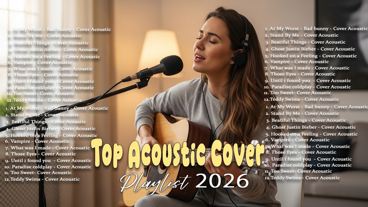 Top Acoustic Cover 2026 💞🎵| Soft & Relaxing Playlist |Those Eyes, Happier