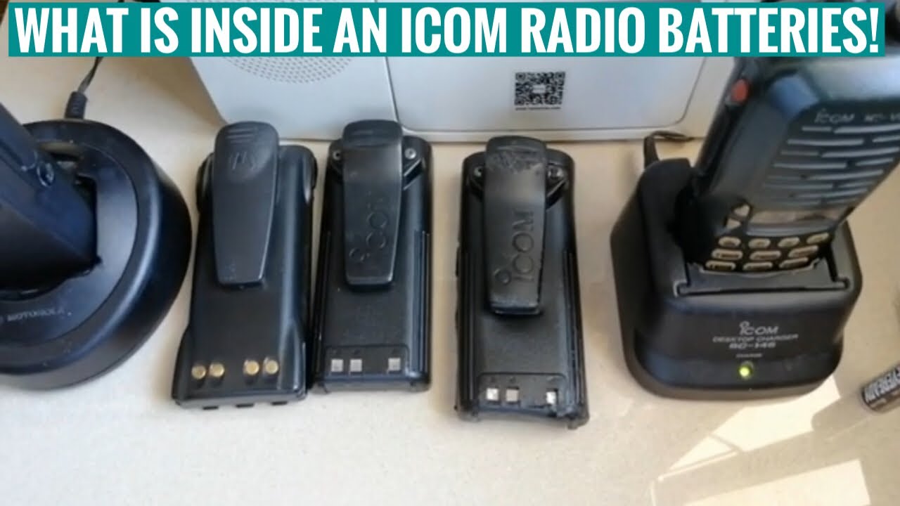 WHATs INSIDE an Icom V8 Radio Batteries