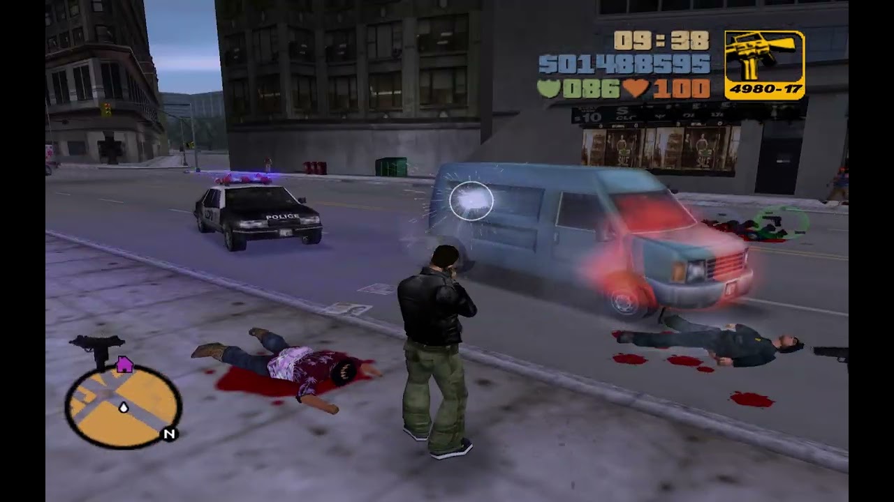 GTA 3 WANTED LEVEL 6 STAR POLICE, FORT STAUNTON PLACE