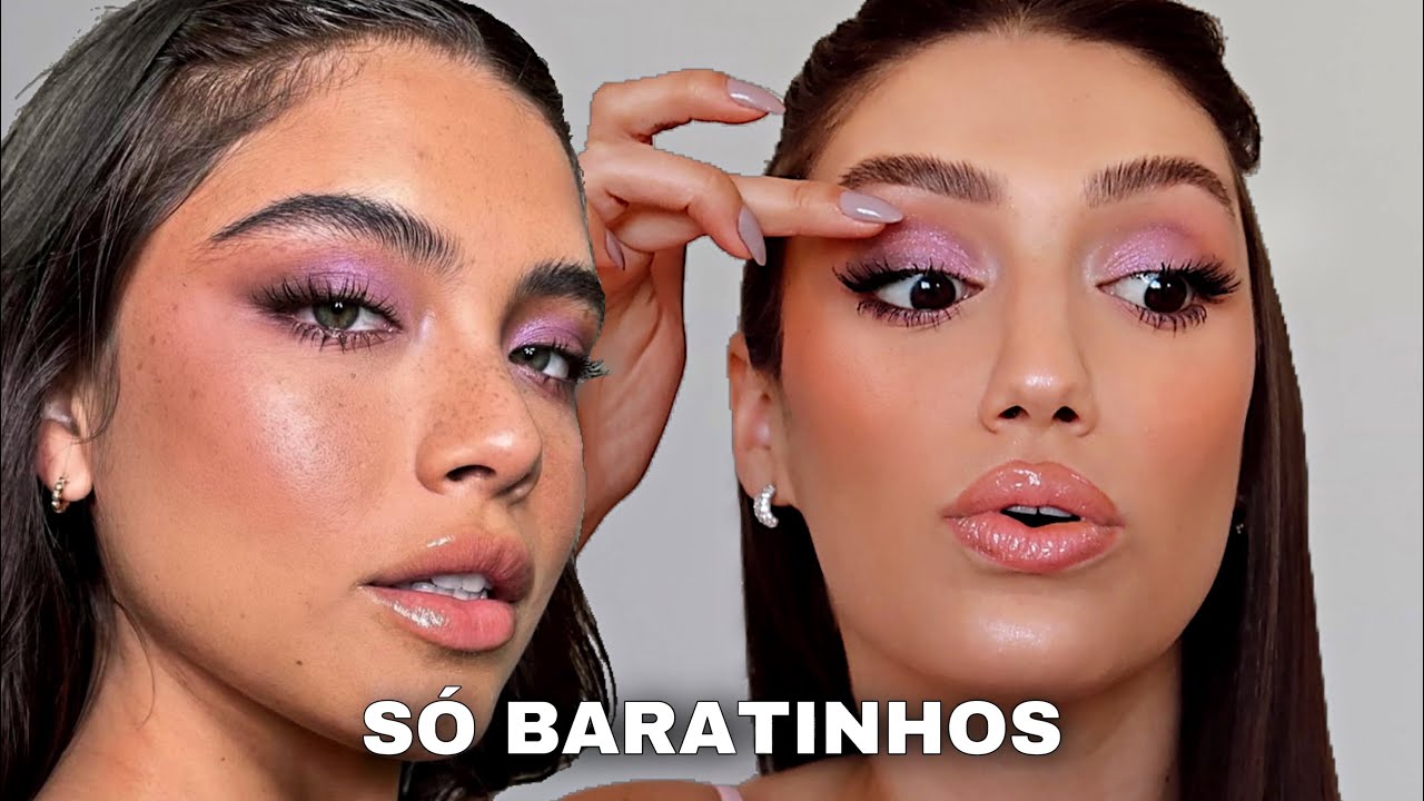 MAKE PERFEITA SÓ COM BARATINHOS *MAQUIAGEM FÁCIL E RÁPIDA*
