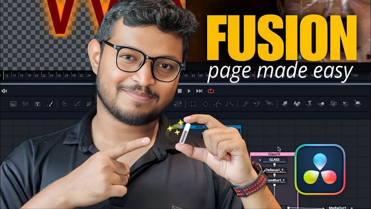 DaVinci Resolve Fusion Page Tutorial &ndash; A Complete Beginner&rsquo;s Guide | Malayalam tutorial