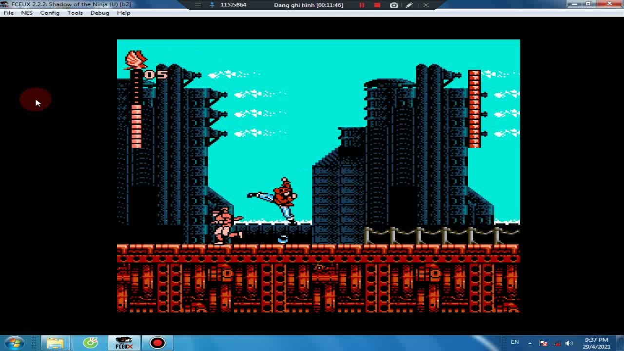 Kage (Shadow of the Ninja) - Bosses [No Damage] game nes 8x9x -cao thủ là đây