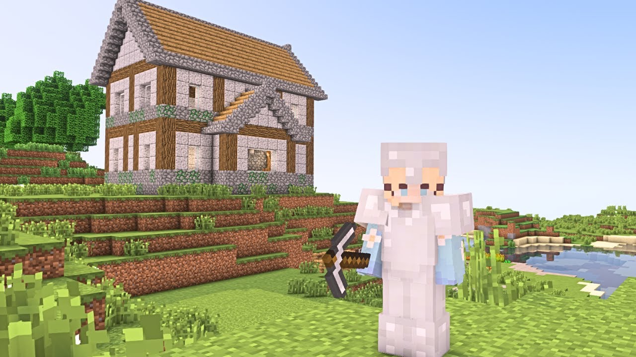 Строю свой дом в Minecraft, как будто сейчас 2016 год.