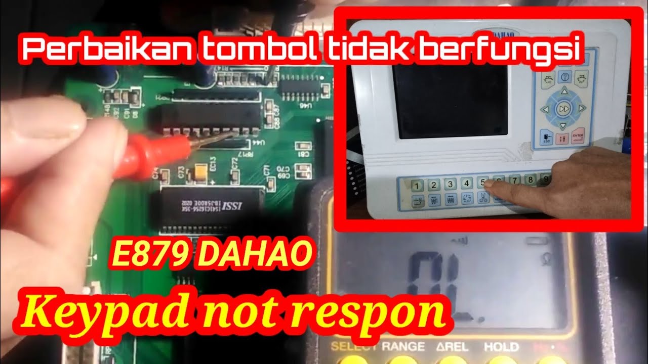 Tombol layar tidak berpungsi || mainboard dahao E879 keypad not respon