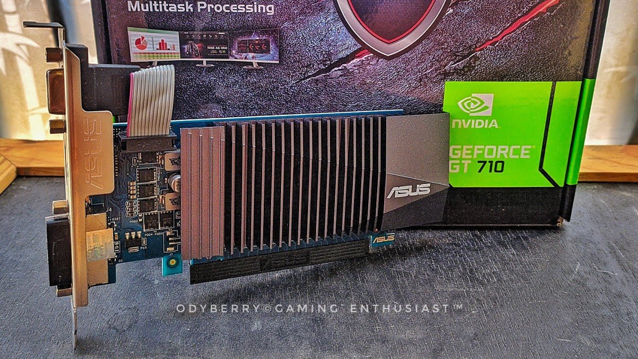 Unboxing Test 3DMark Night Ride ROG Benchmark ASUS GeForce® GT 710 2GB GDDR5 64-Bit 29Sep'21
