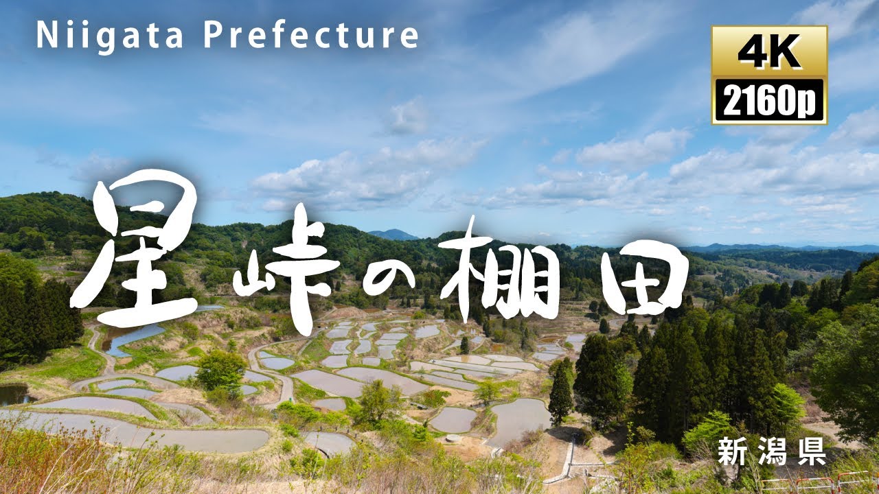 星峠の棚田　新潟県　絶景　stunningviews Japan