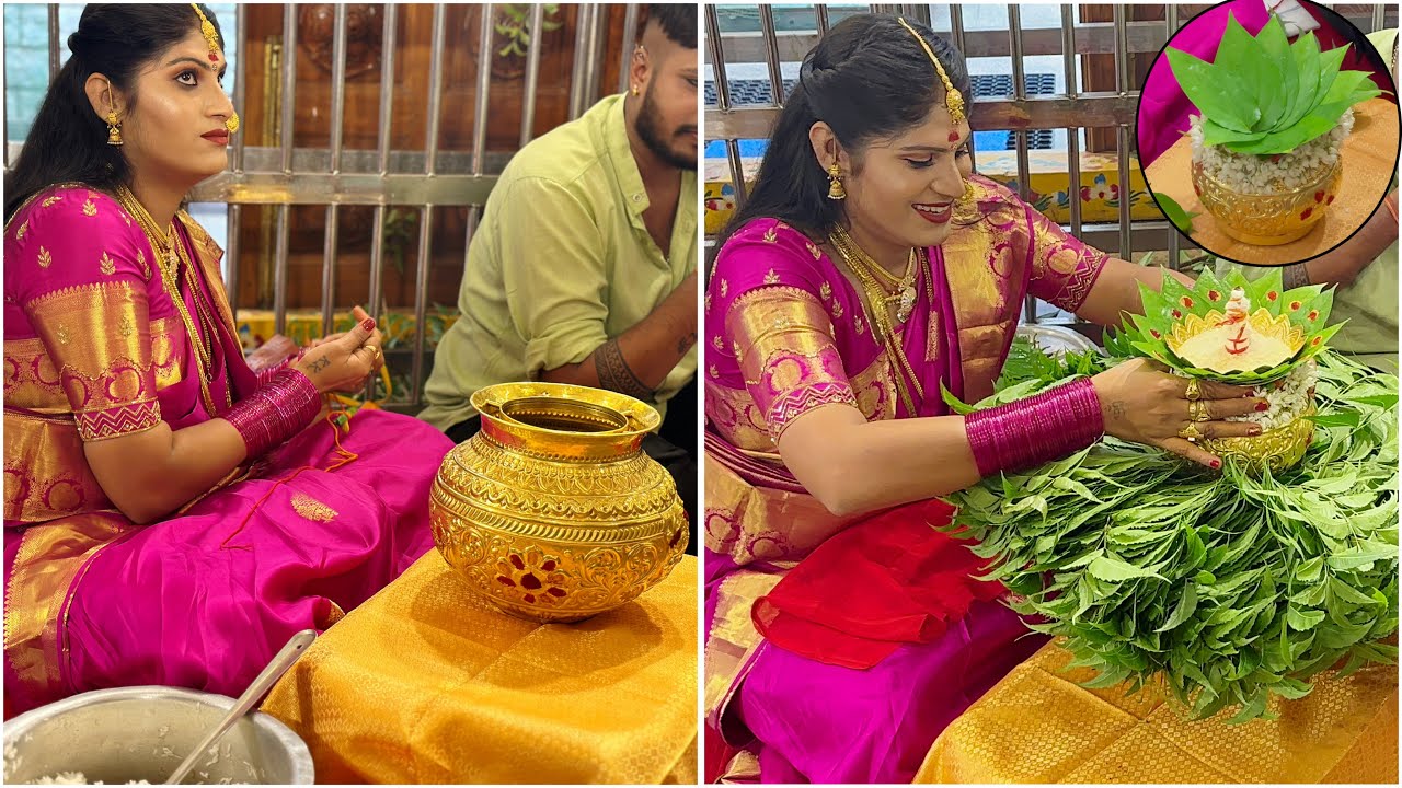 Nisha Kranthi Bonam | Bangaru Bonam Making | Oldcity Bonalu | Hyderabad Bonalu | Bonam Making