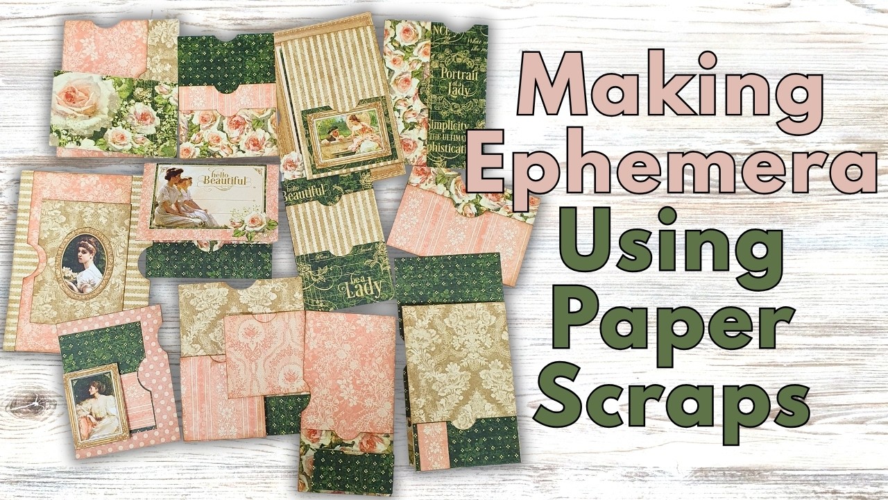 Создание эфемер из обрезков бумаги l Идеи для журнала-мусорщика l Мастер-класс по созданию журнал...