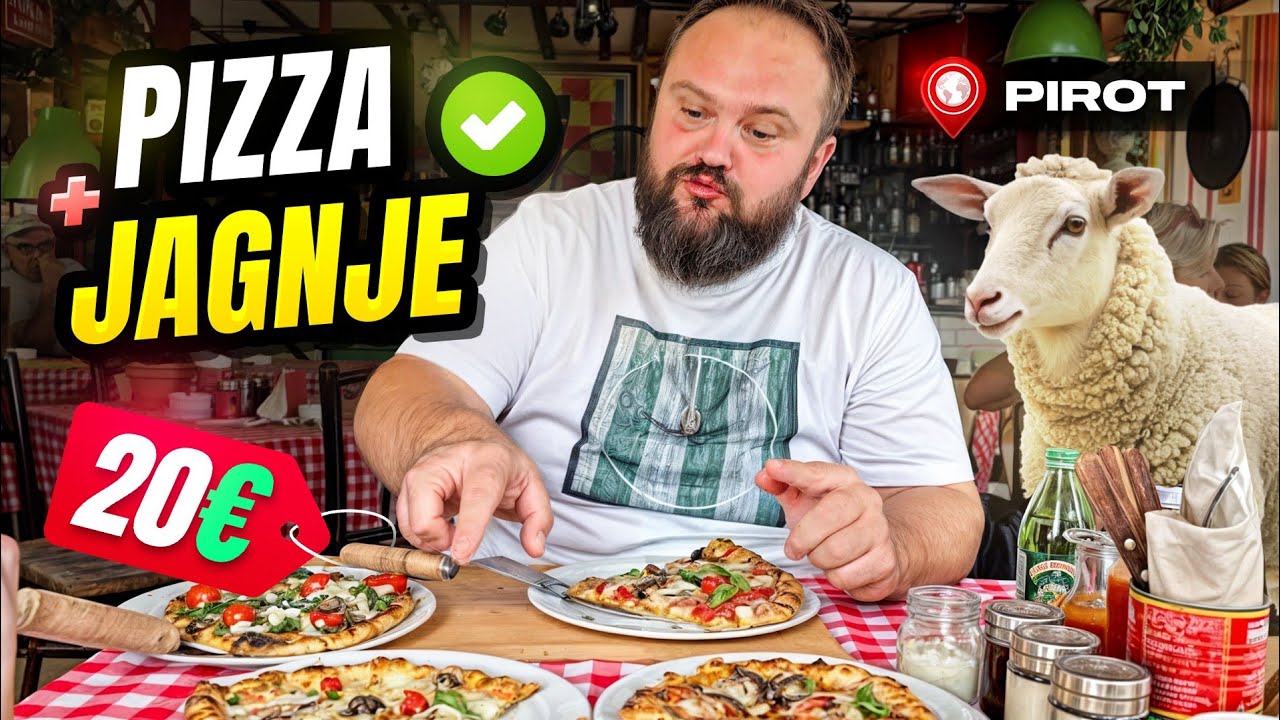 PIZZA sa JAGNjETINOM , ČVARCIMA i PEGLANOM KOBASICOM !!! Mamma Rossa PIROT