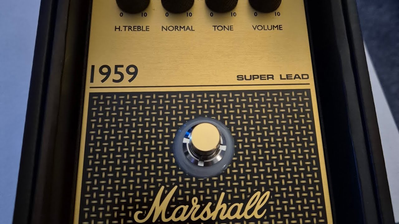 The NEW Marshall 1959 Super Lead (Plexi) overdrive pedal!