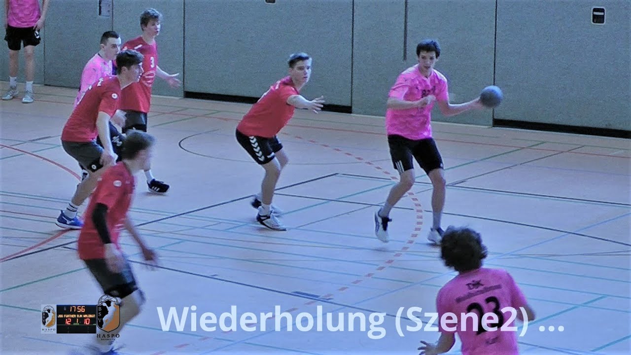 Handballregeln: 2.Szene: Wirklich Doppeldribbel („zwei Mal“)??