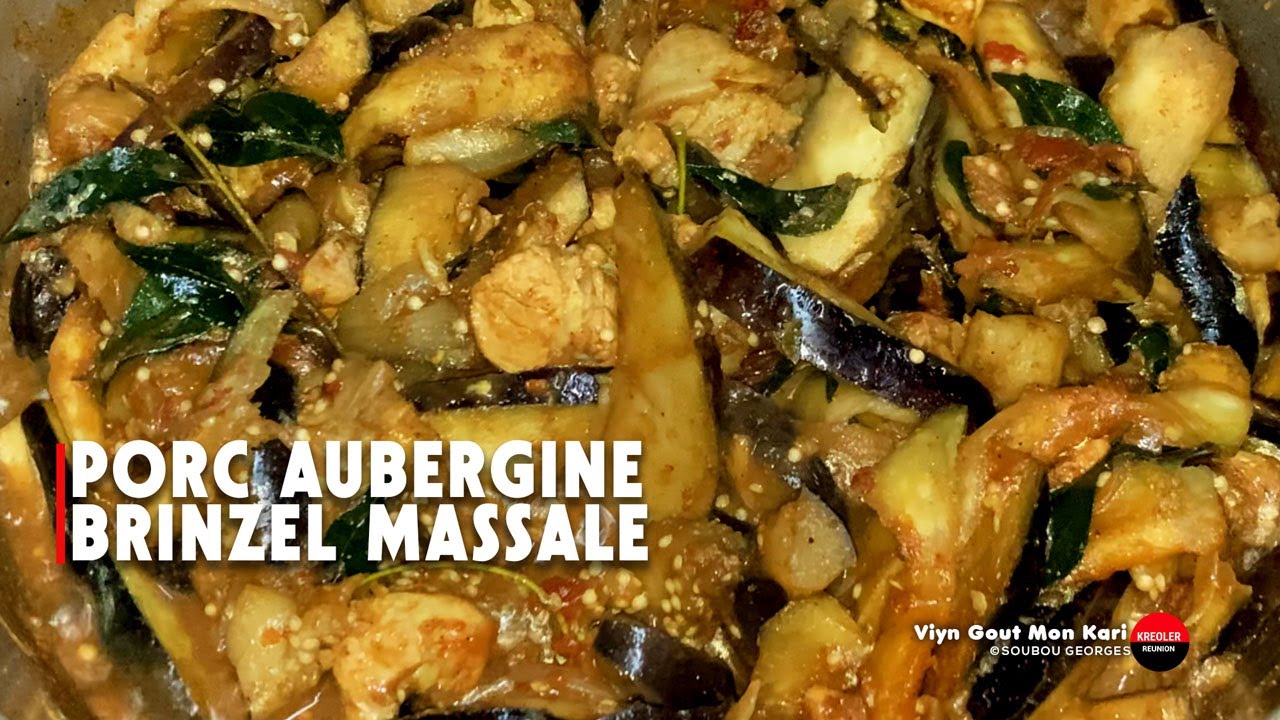 Recette traditionnelle : Porc et aubergines au massalé