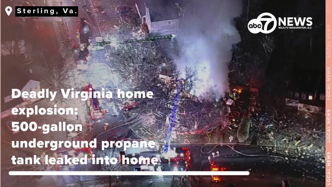 VIRGINIA HOUSE EXPLOSION: 500-gallon underground propane tank found leaking into home.