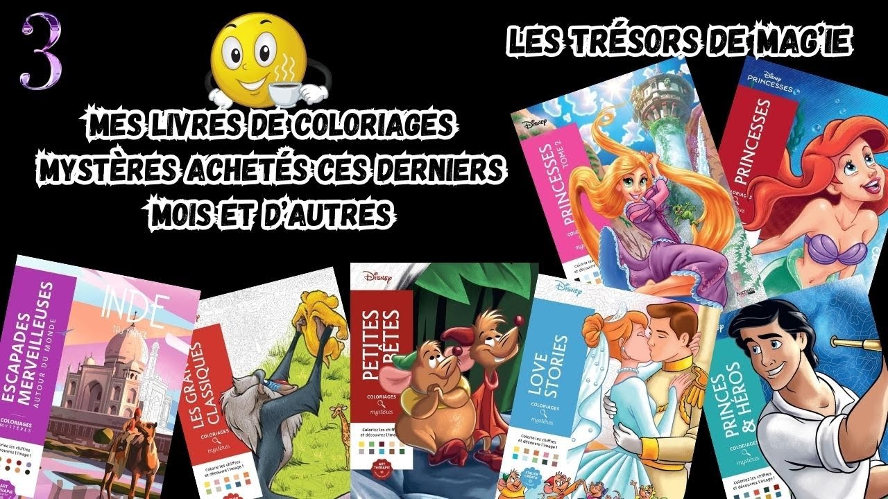 Achats Avis Livres de Coloriages Mystères de ces derniers mois et d'autres / Coloring Books
