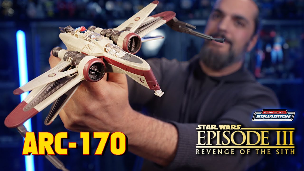 Обзор Micro Galaxy Squadron ARC-170 | Распаковка и обзор Star Wars!