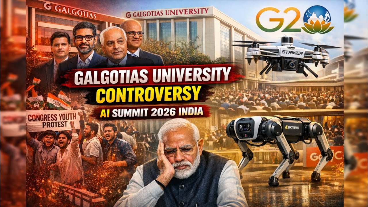 Galgotias University Controversy 😳 | AI Summit 2026 India EXPOSED? Chinese Robot Dog Truth!#Aisummit