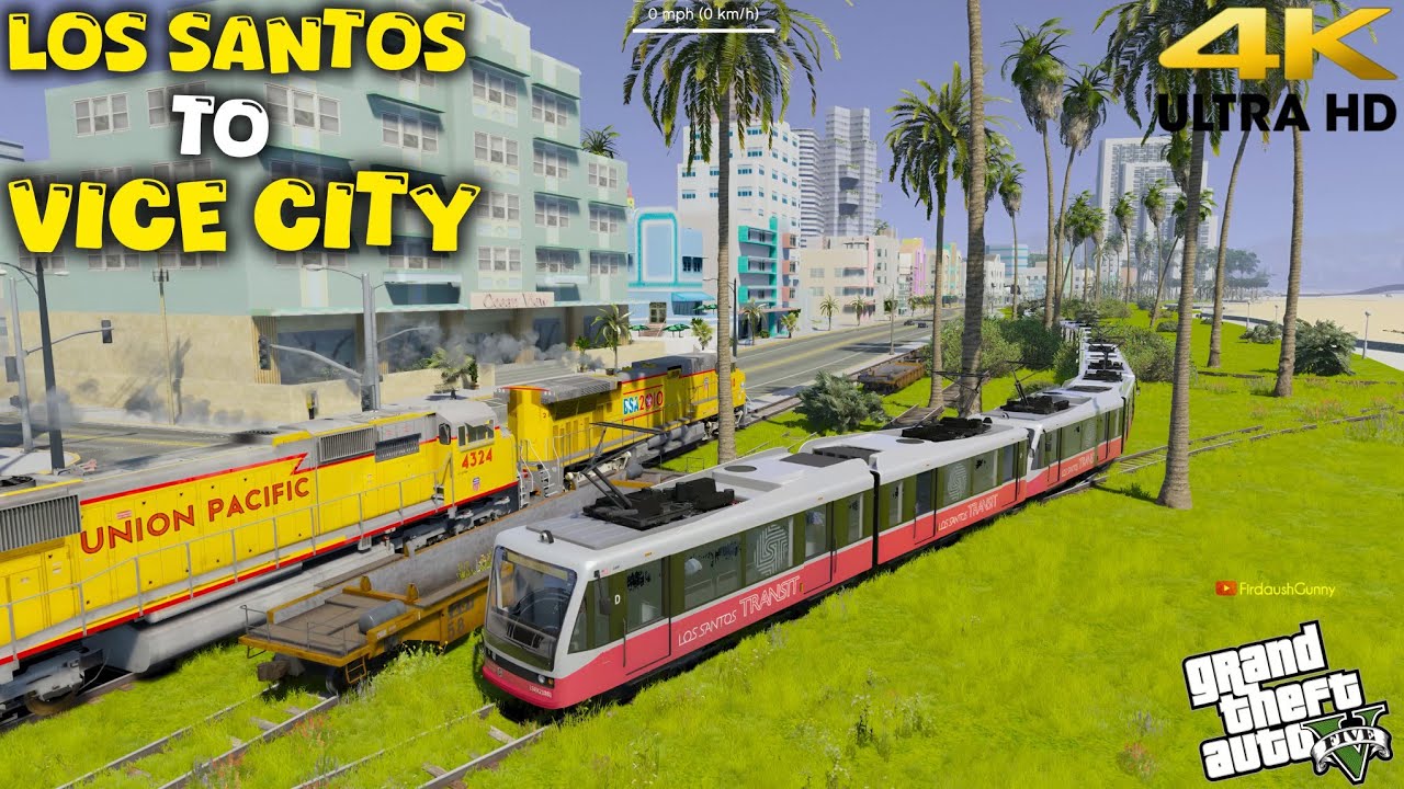 Finally! Train Service from Los Santos to Vice City - Grand Theft Auto V