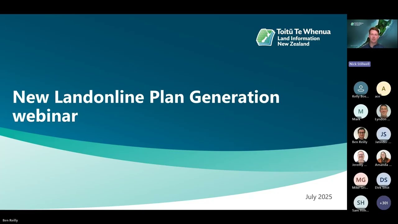 Introduction to Plan Generation in New Landonline webinar