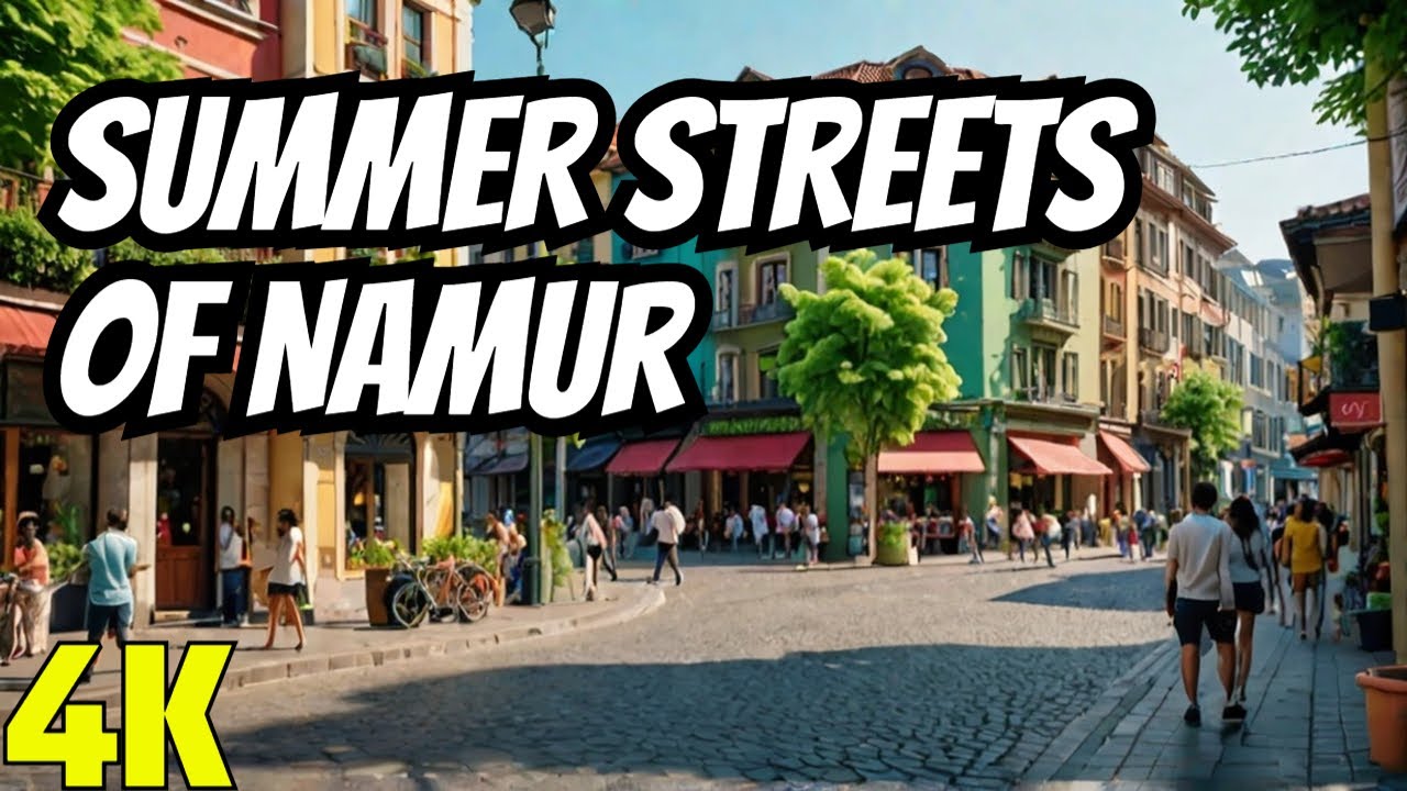 A Summer Day in NAMUR BELGIUM 🇧🇪 | Street Tour 4K HDR 60FPS
