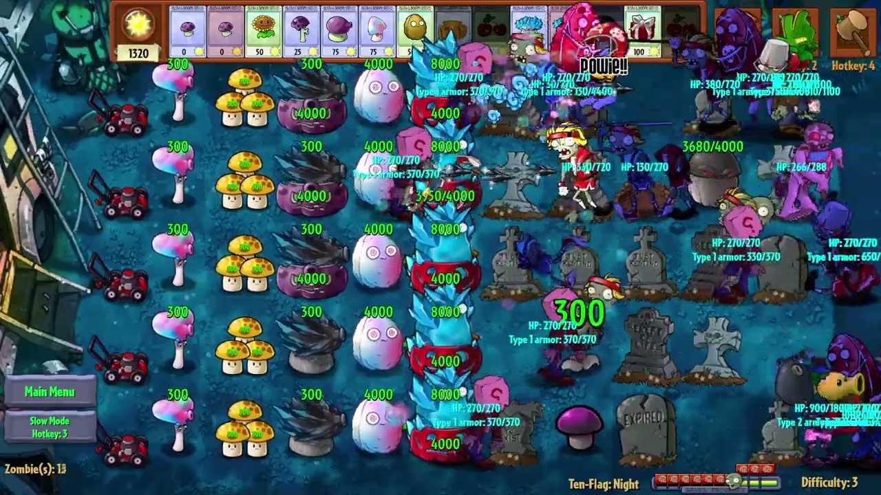 PVZ Fusions Ten-Flag Night Challenge