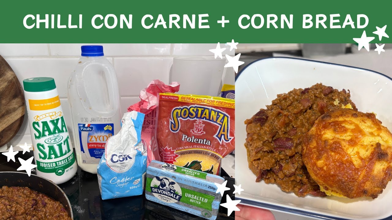 CHAOTIC KITCHEN FILES | CHILLI CON CARNE + CORN BREAD